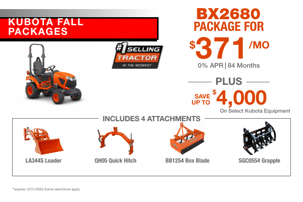 BX2680 TRACTOR PACKAGE